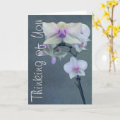 Carte Orchidées Dans Les Tons De Purple Penser De Vous P (Fleur jaune)