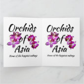 Carte Orchidées d'Asie (Intérieur)
