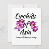 Carte Orchidées d'Asie (Devant)