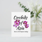 Carte Orchidées d'Asie (Debout devant)
