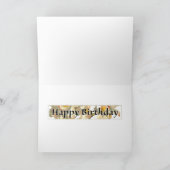 Carte Orchidées de blanc de joyeux anniversaire (Intérieur)