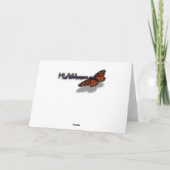 Carte Orchidées de Pêche avec Raindrops Floral (Dos)