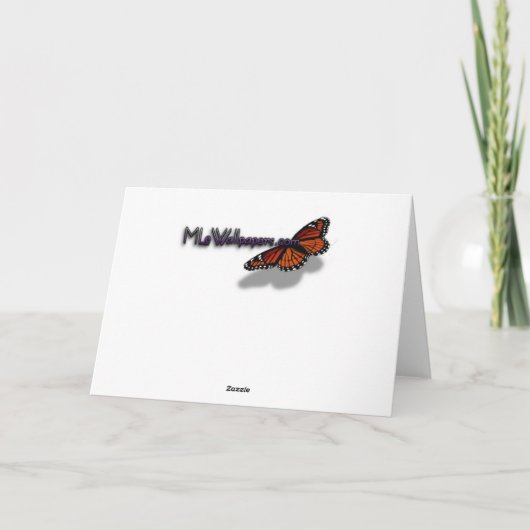 Carte Orchidées de Pêche avec Raindrops Floral (Dos)