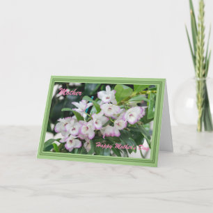 Carte Orchidées pour la fête des Mères