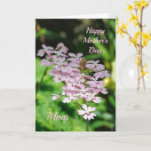 Carte Orchidées pour la fête des mères (Fleur jaune)