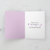 Carte Orchidées pour perte de fille (Intérieur)