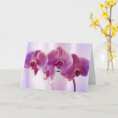 Carte Orchidées pourpres (Fleur jaune)