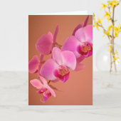 Carte Orchidées Roses (Fleur jaune)