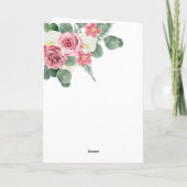 Carte Orchidées Roses roses Joyeuses Fête des Mères Gran (Dos)