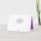 Carte orchidées roses sur serviettes blanches avec étoil (Dos)