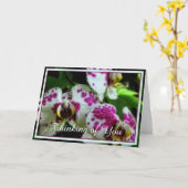 Carte Orchidées tachetées (Fleur jaune)
