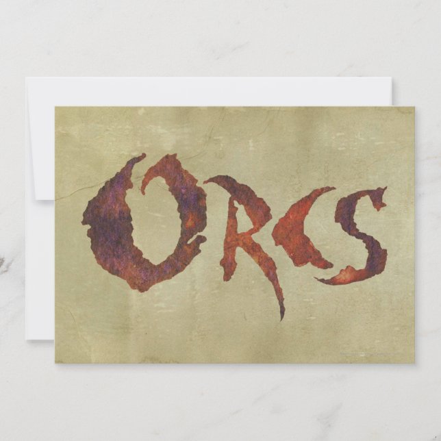 Carte Orcs (Devant)