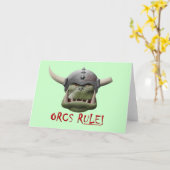 Carte Orcs Rule ! (Fleur jaune)