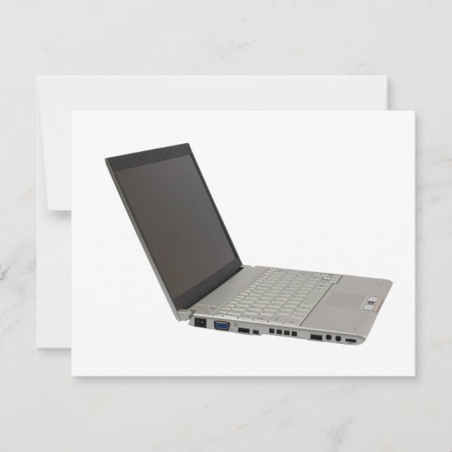Carte Ordinateur portable couleur argent (Devant)