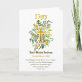 Carte ORDINATION ANNIVERSAIRE Prêtre Pasteur Deacon Mini (Devant)