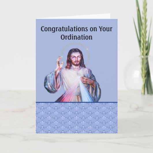 Carte Ordination avec l'image de Dieu (Devant)