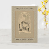 CARTE ORDINATION DE L'HÔTE DE LA PREMIÈRE MASSE (Fleur jaune)