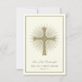 Carte Ordination du prêtre Anniversaire Prière du souven (Devant)