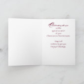 Carte Ordination du prêtre Bénédictions de l'anniversair (Intérieur)