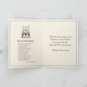 Carte Ordination du prêtre catholique Or (Intérieur)