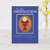 Carte Ordination Félicitations Hôte et Coupe (Fleur jaune)