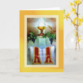 Carte Ordination traditionnelle de l'anniversaire pour l (Fleur jaune)