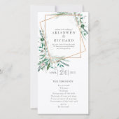 Carte Ordre de service, programme, Géométrie #2 (Devant)