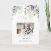 Carte Ordre des funérailles | Floral Memorial Program (Devant)