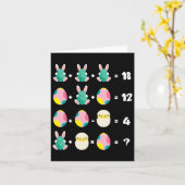 Carte Ordre des opérations Quiz Math Enseignant Pâques C (Fleur jaune)