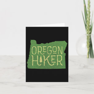 Carte Oregon Hiker Outdoors Clic Retro Randonnée Adventu