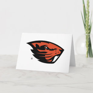 Carte Oregon State Beavers   Tête de castor