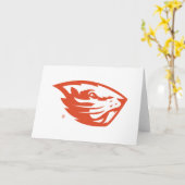 Carte Oregon State Beavers | Tête de castor (Fleur jaune)