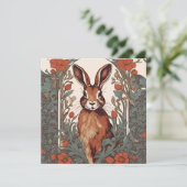 Carte Oreille curieuse William Morris Inspiré Floral (Debout devant)