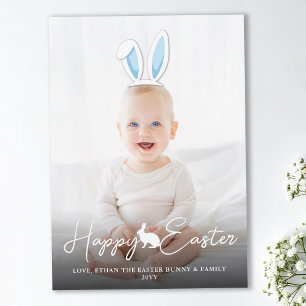 Carte Oreilles de lapin bleues mobiles Superposition de