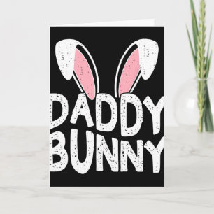 Carte Oreilles de lapin de papa Pâques famille appariée