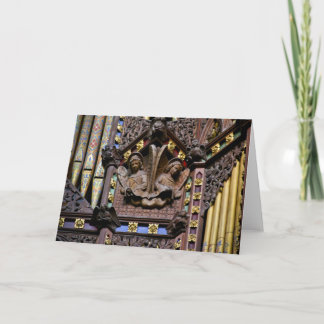 Carte Organe, Ely Cathedral, Uk greeting card