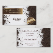 Carte organique de restauration de café de café (Devant / Derrière)
