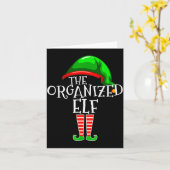 Carte Organized Elf Group Matching Family Christmas  (Fleur jaune)