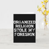 Carte Organized Religion Stole My Foreskin (Fleur jaune)