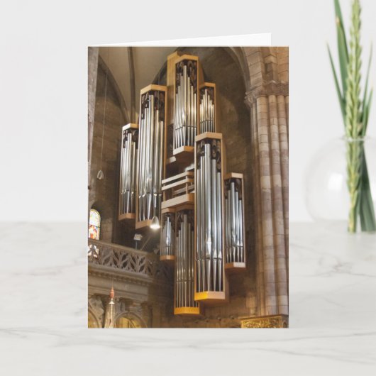 Carte Orgue de la cathédrale de Fribourg (Devant)