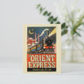 Carte Orient Express Train, ajouter du texte personnalis (Debout devant)