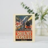 Carte Orient Express Train, ajouter du texte personnalis (Debout devant)