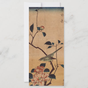 Carte Oriental Camellia et Paruline