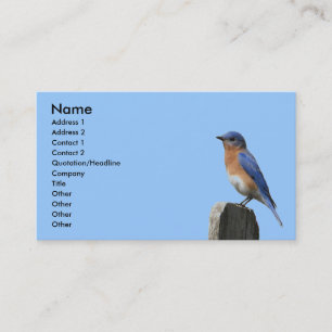 Carte orientale de profil d'oiseau bleu