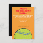 Carte orientée de partie de bat mitzvah de barre (Devant / Derrière)