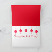 Carte Origami chinois Ox 2033, rouge (Intérieur)