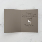 Carte Origami de Noël Géométrique Reindeer Bébé Forêt (Intérieur)