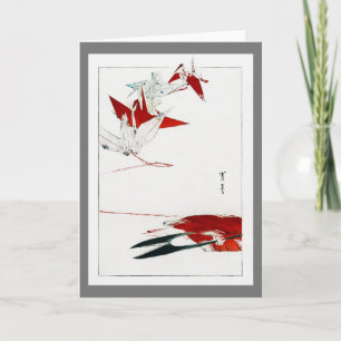 Carte Origami d'oiseaux, Watanabe Seitei
