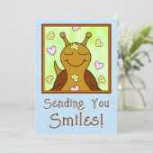 Carte (Original) Couleur des sourires de l'escargot mign (Debout devant)