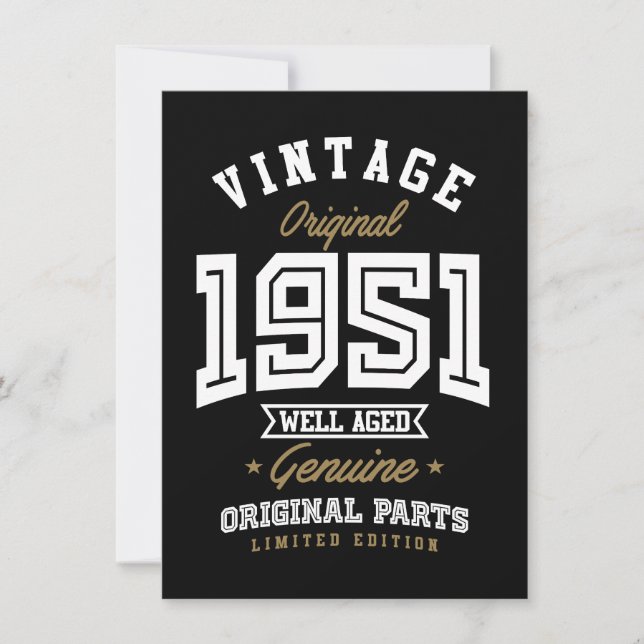 Carte Original vintage 1951 (Devant)